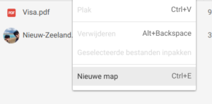 Chrome OS - Nieuwe map aanmaken