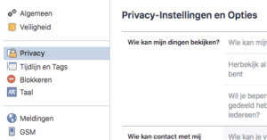 Facebook privacyinstellingen