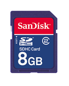 Een SD-kaart of geheugenkaart