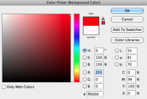 Een kleur selecteren in Photoshop