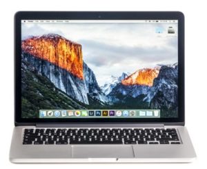 Het besturingssysteem “OS X El Capitan" geïnstalleerd op een Apple-systeem.