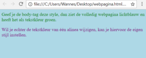 De stijl van je webpagina bepalen in HTML.