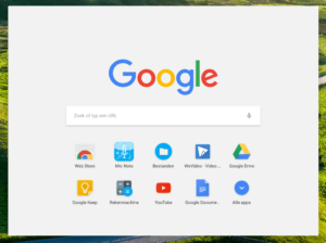 Zoekvenster Chrome OS