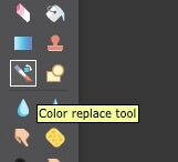 Vervang kleuren in Pixlr Editor