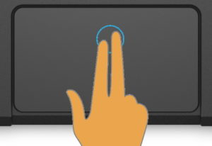 Rechtsklikken: Klik je met twee vingers tegelijkertijd op de touchpad