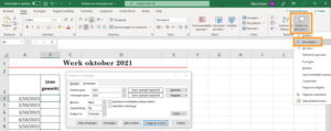Ook in Excel klaar je dit klusje eenvoudig.
